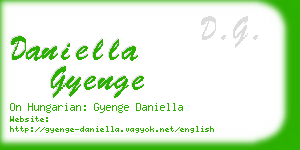 daniella gyenge business card